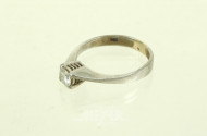 Damenring mit 1 Solitär-Brillant, ca. 0,25 ct.