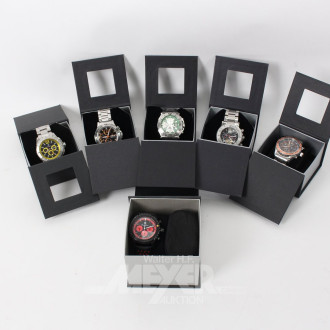 6 Herrenarmbanduhren