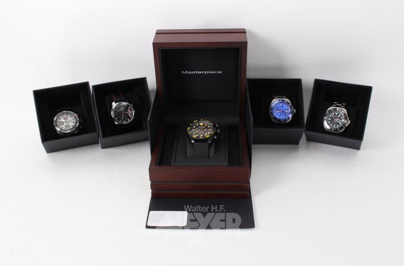 5 Herrenarmbanduhren