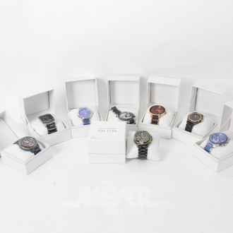 8 Herrenarmbanduhren