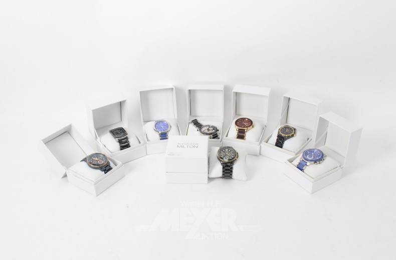 8 Herrenarmbanduhren