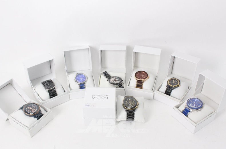 8 Herrenarmbanduhren