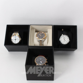 4 Herrenarmbanduhren