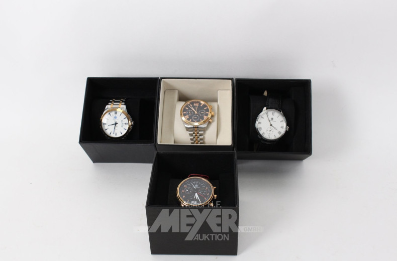4 Herrenarmbanduhren