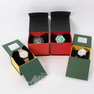 4 Herrenarmbanduhren