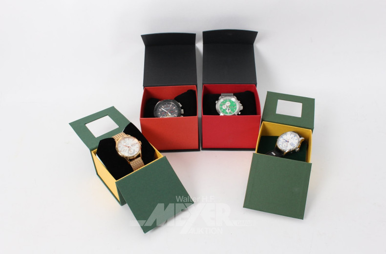4 Herrenarmbanduhren