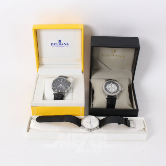 3 Herrenarmbanduhren