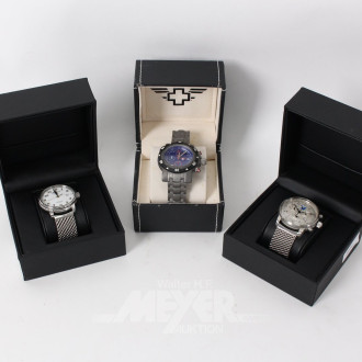 3 Herrenarmbanduhren