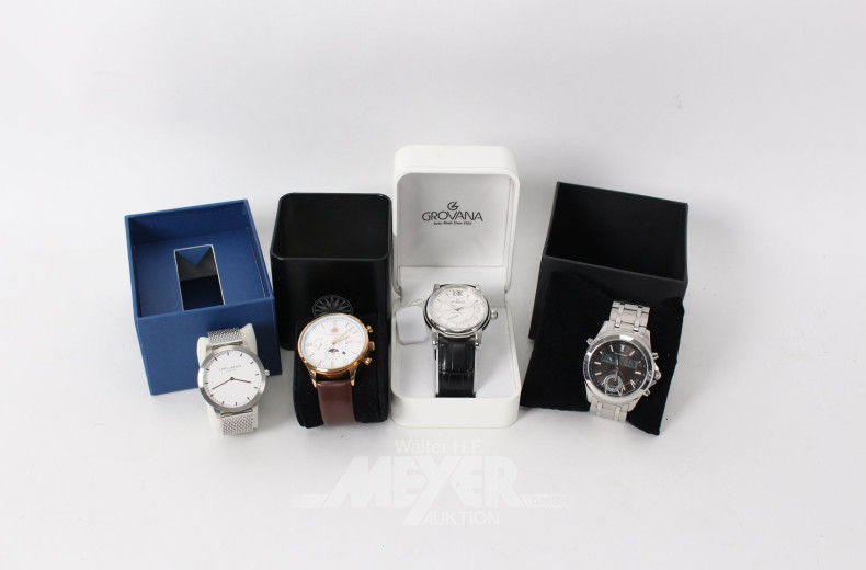 4 Herrenarmbanduhren