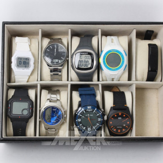 9 Digitalarmbanduhren