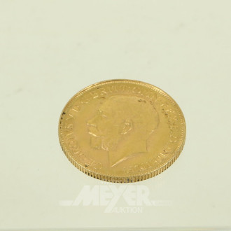 Goldmünze Sovereign 1928