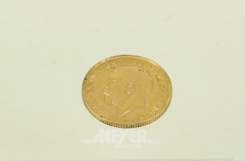 Goldmünze Sovereign 1928