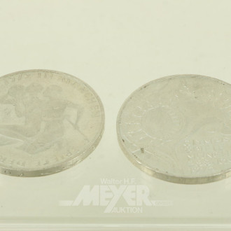 Silbermünzen zu 10 DM Olympiade 1972