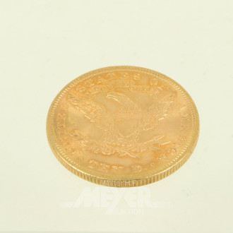 Goldmünze USA - 10 Dollars Liberty Head 1893