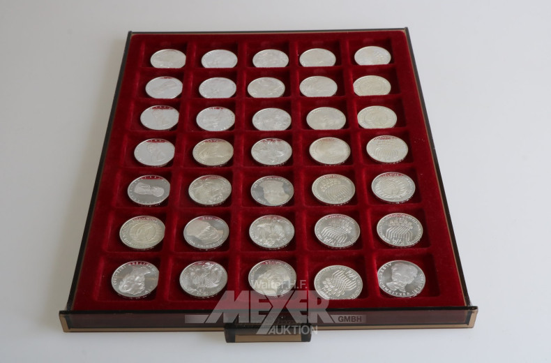 35 BRD 5 DM Gedenkprägungen bis 1979