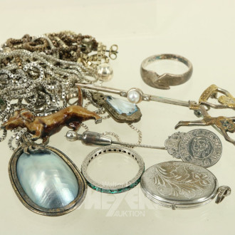 Posten Silberschmuck,