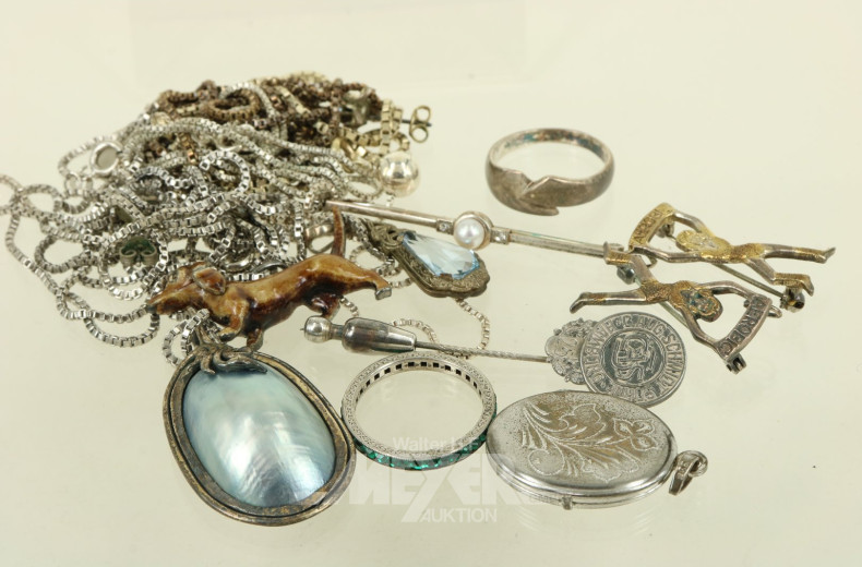 Posten Silberschmuck,