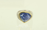 mod. Ring, Silber mit Goldfassung