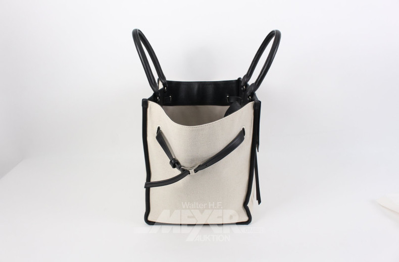 gr. Handtasche /Weekender, beige/schwarz