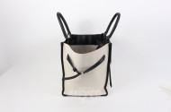 gr. Handtasche /Weekender, beige/schwarz