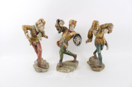 3 Tanzende Narren-Figuren