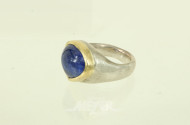 mod. Ring, Silber mit Goldfassung