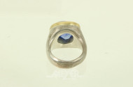 mod. Ring, Silber mit Goldfassung