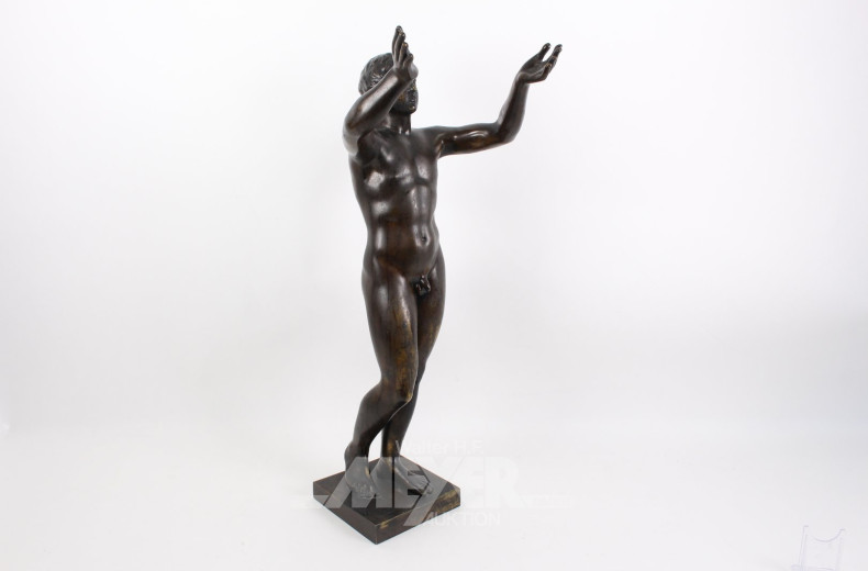 gr. Bronzefigur "Der betende Knabe"