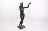 gr. Bronzefigur "Der betende Knabe"