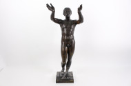 gr. Bronzefigur "Der betende Knabe"