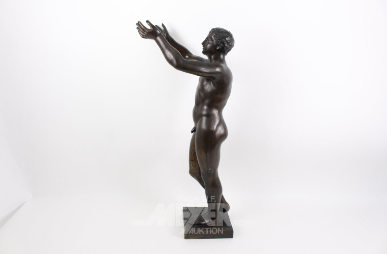 gr. Bronzefigur "Der betende Knabe"