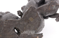 Bronzefigur "Spielende Affenfamilie"