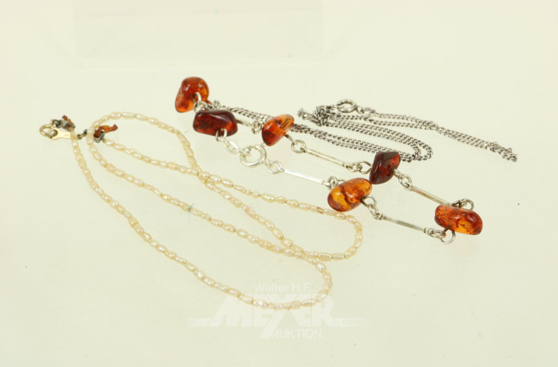 2 Teile Silberschmuck