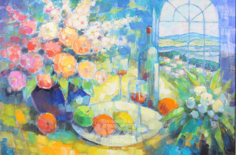 Gemälde 'Stillleben mit Fenster'