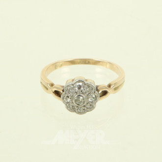 Damenring mit kl. Diamanten