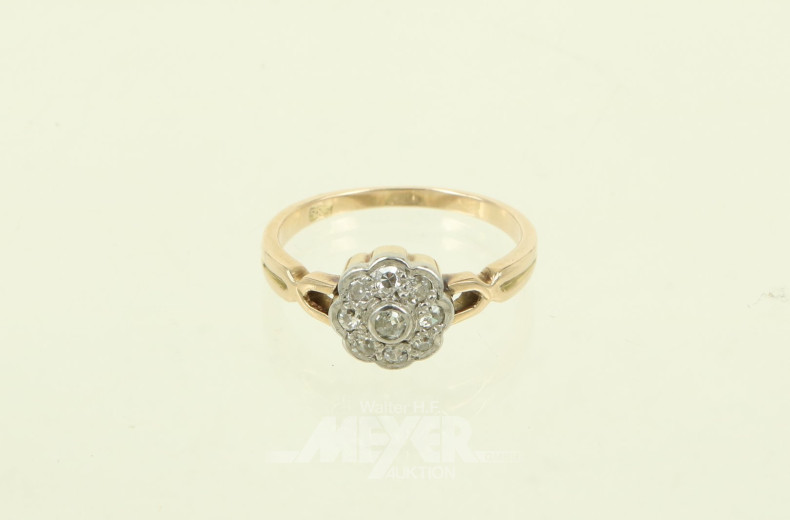 Damenring mit kl. Diamanten