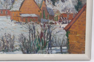 Gemälde 'Norddt. Winterlandschaft'