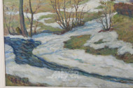 Gemälde 'Frühlingserwachen im Alten Land'