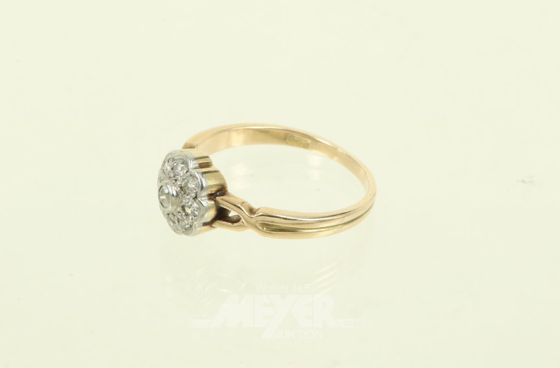 Damenring mit kl. Diamanten