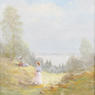 Gemälde "Sommer am See"