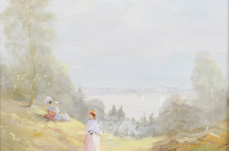 Gemälde "Sommer am See"