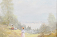 Gemälde "Sommer am See"