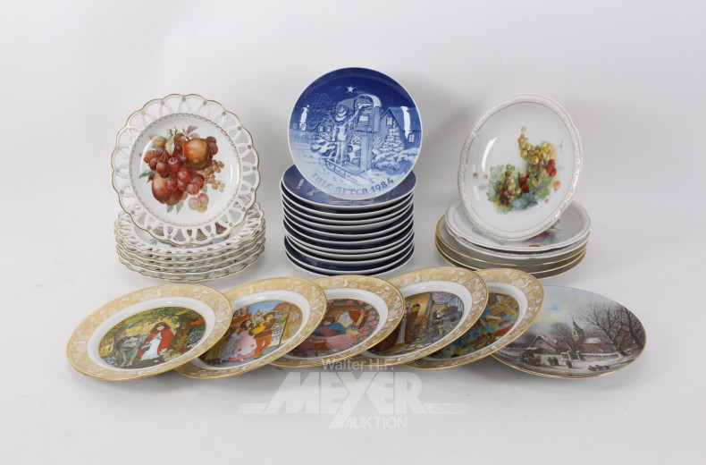 Posten div. Porz.-Sammel- sowie Obstteller