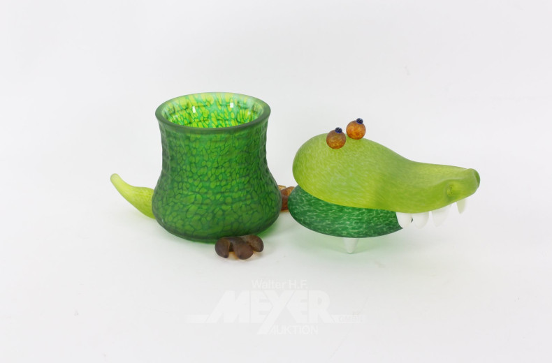 Glas-Dose 'Gator'