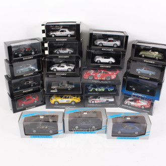 21 versch. Modellautos, 1:43