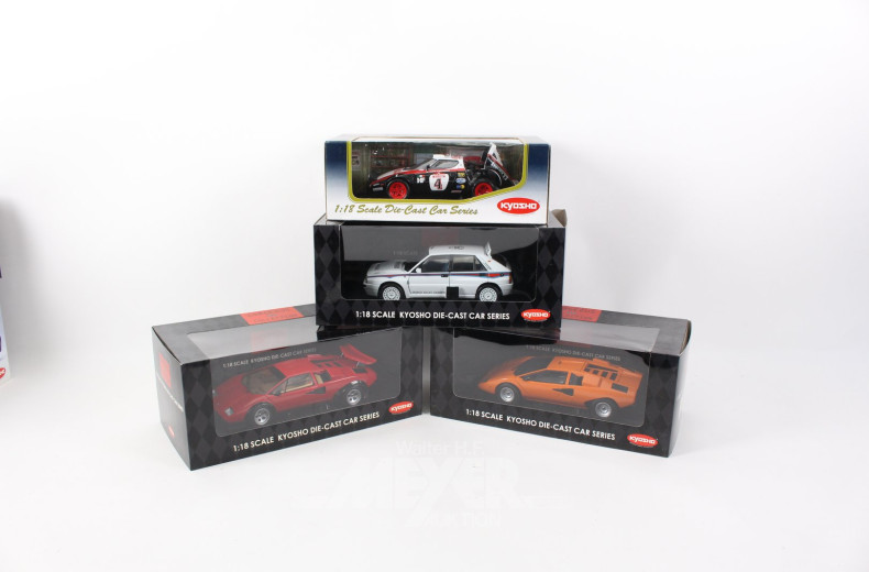 17 versch. Modellautos, 1:18
