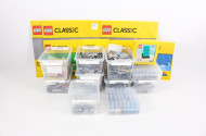 25 Kunststoffboxen mit div. LEGO Bauteilen u. div. lose Elemente