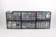 12 Sortimentskästen mit div. LEGO Bauteilen