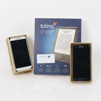 2 Smartphones u. 1 Lesegerät