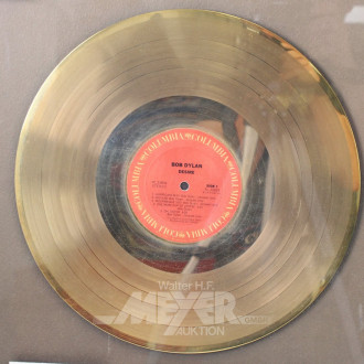 Auszeichnung RIAA 'Gold' Sales Award für das Album 'Desire' von Bob Dylan